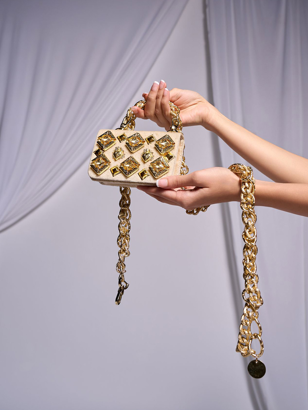 Papa Don't Preach Structured Handheld Bag