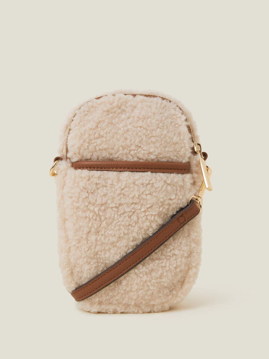 Accessorize Women  Shearling Phone Bag
