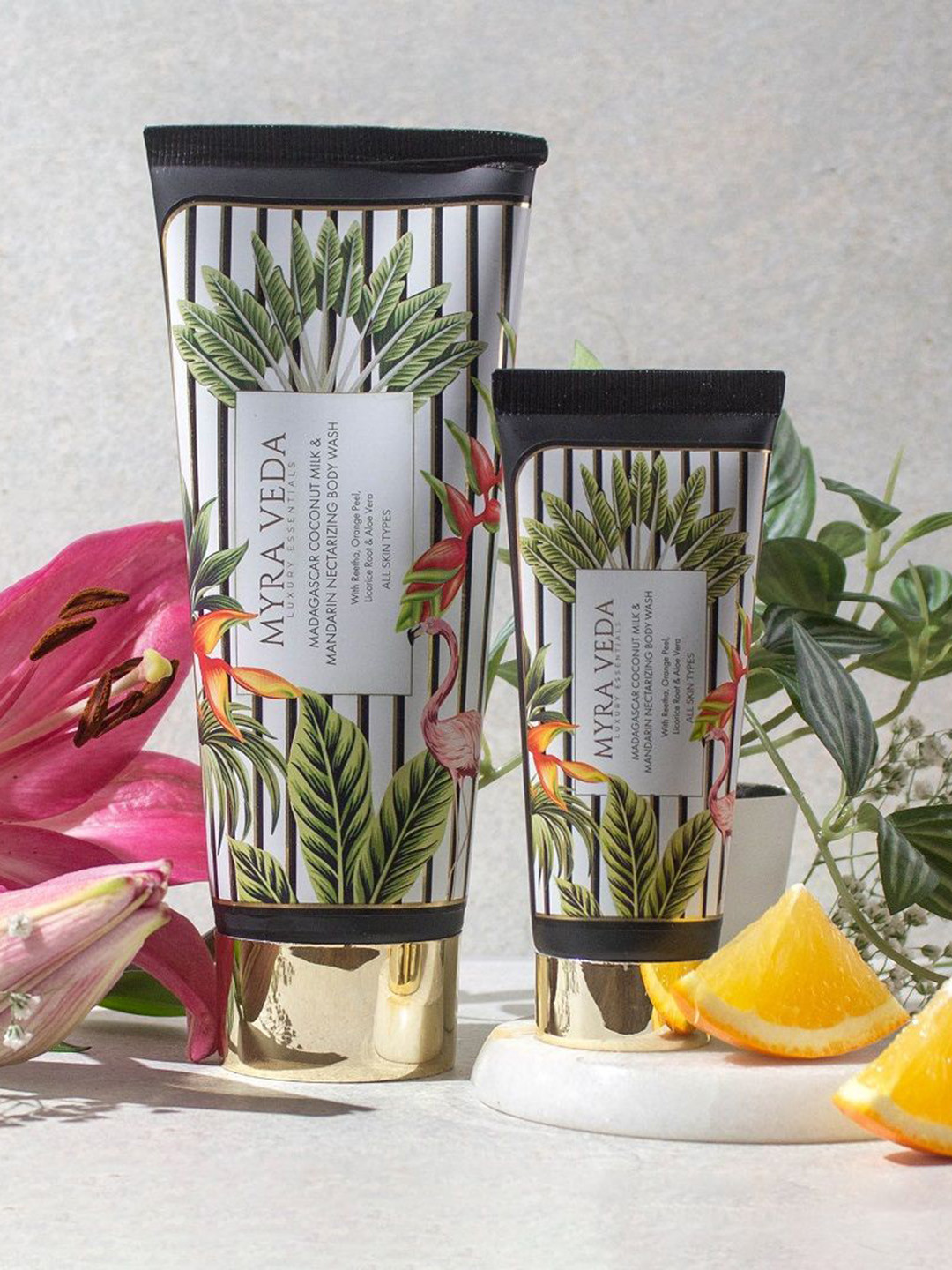 MYRA VEDA Madagascar Mandarin Necatrizing Body Wash - 200 ml