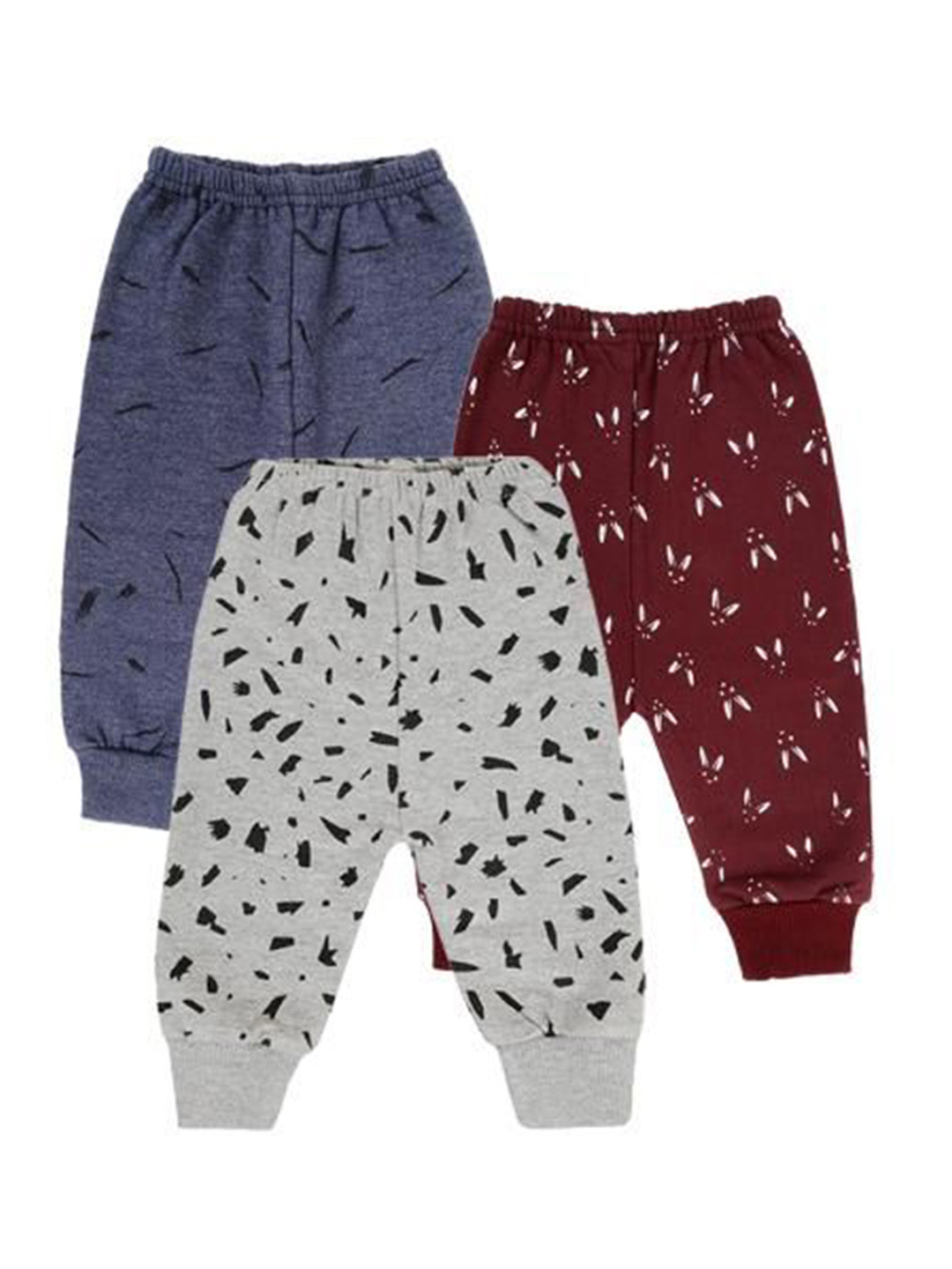 CLAP Kids Set of 3 Printed Winter Fleece Track Pants