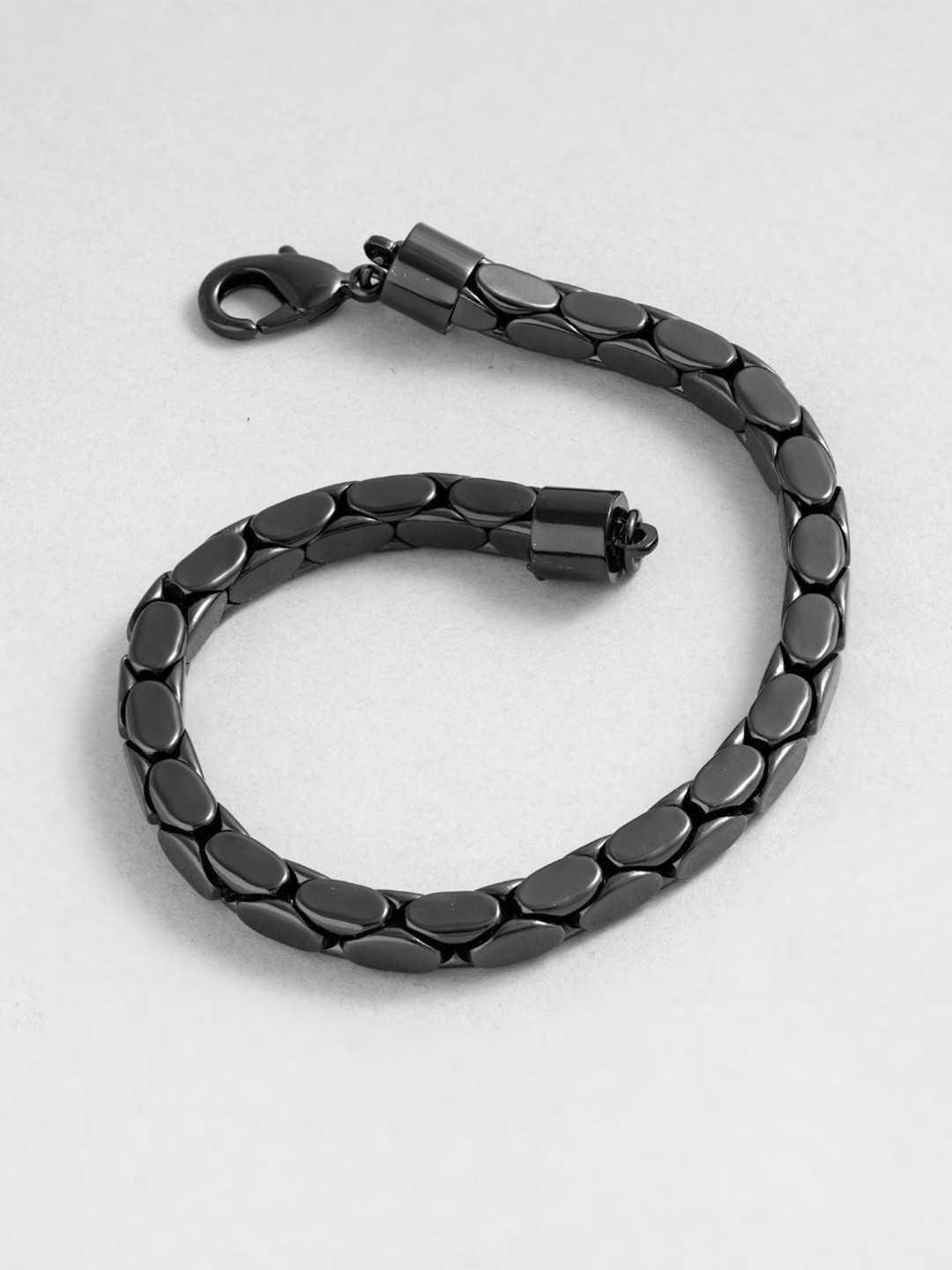 BLACK MAMBA Men Black Plating Cobra Bracelet