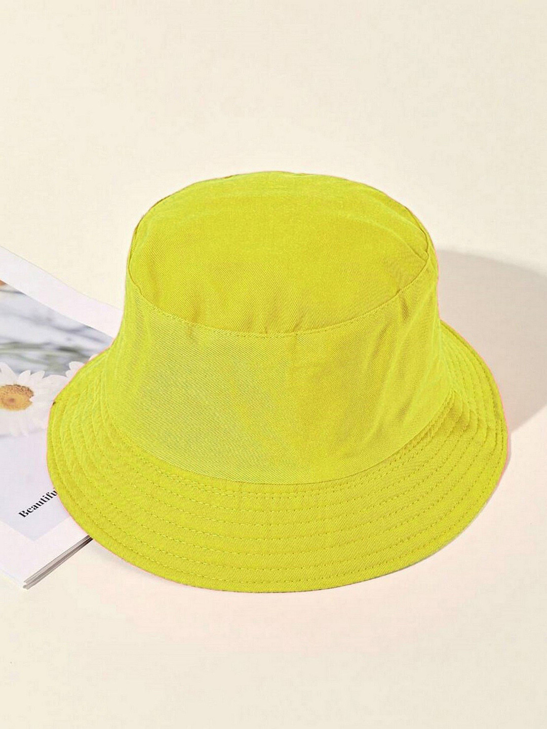 Infispace Women Lime Green Solid Sun Hat