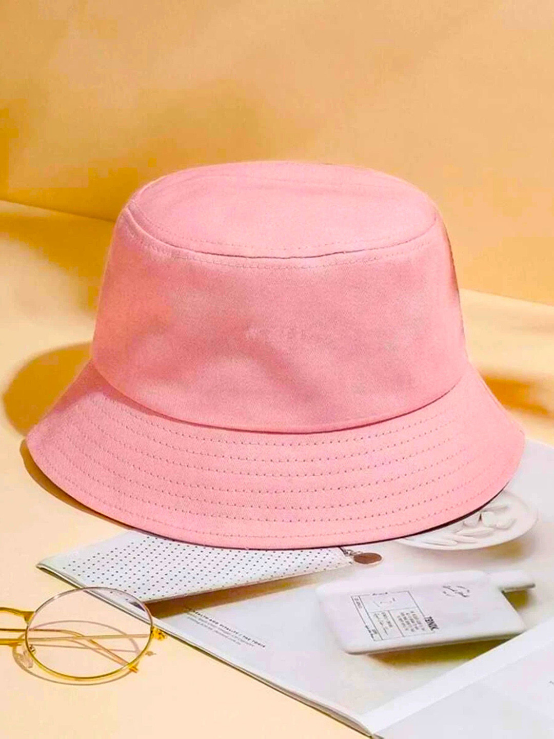 Infispace Women Pink Solid Sun Hat