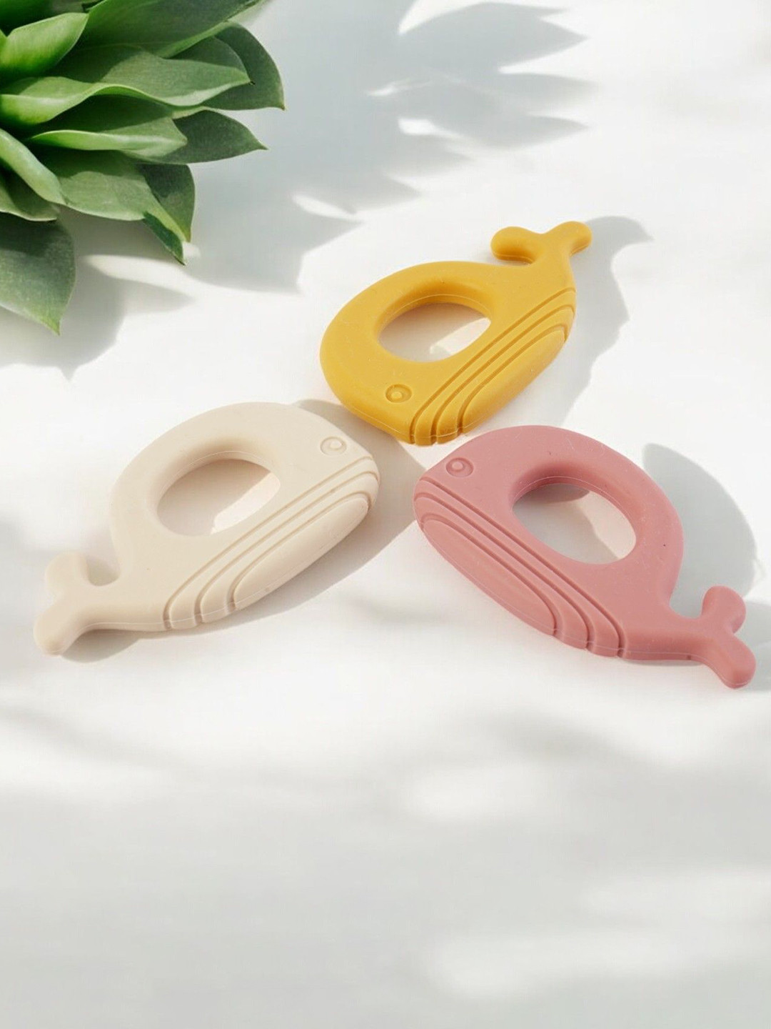 LITTLE GINNIE Pack Of 3 Kids Silicon Teething