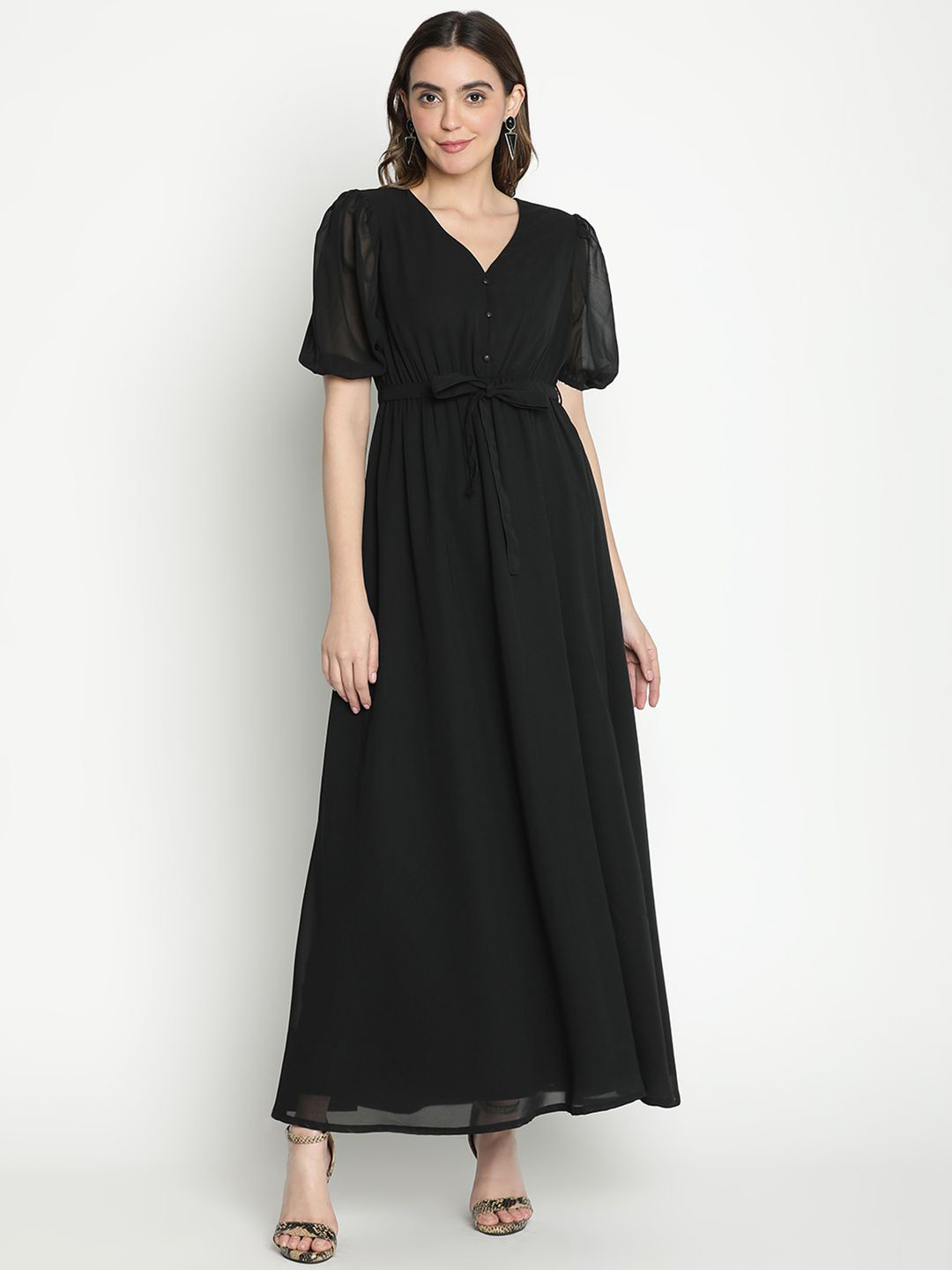 The Roadster Lifestyle Co Fit & Flare Women Maxi Dress