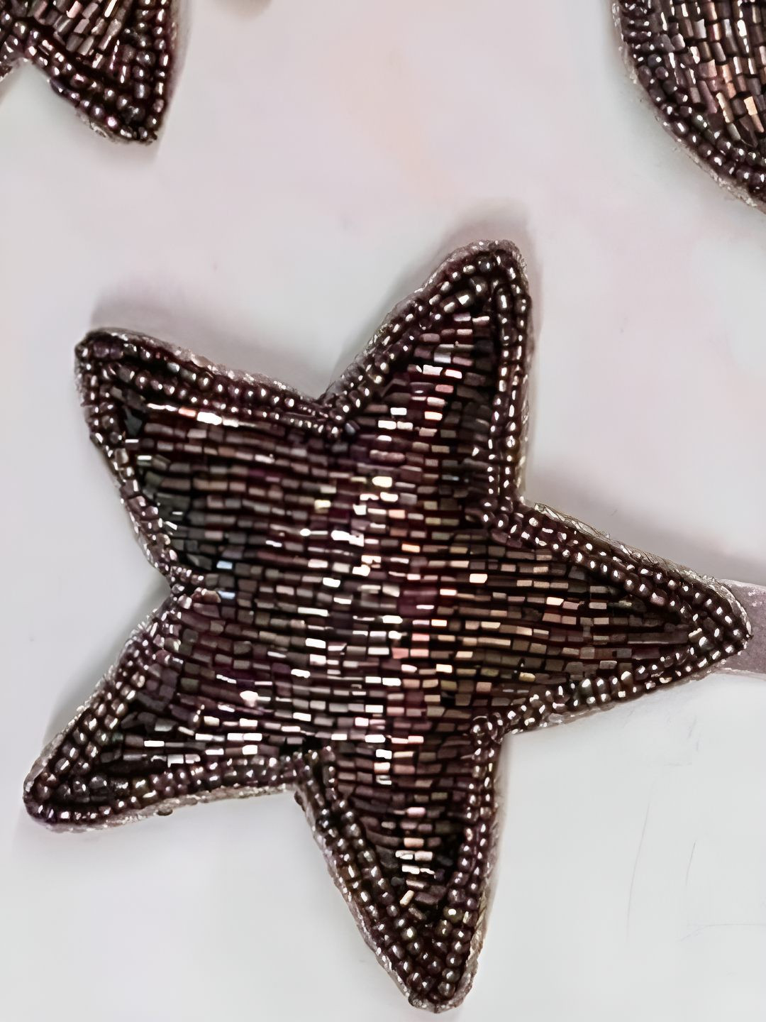 Timaya's Decor Grey Embellished Cotton Star Festive Decor