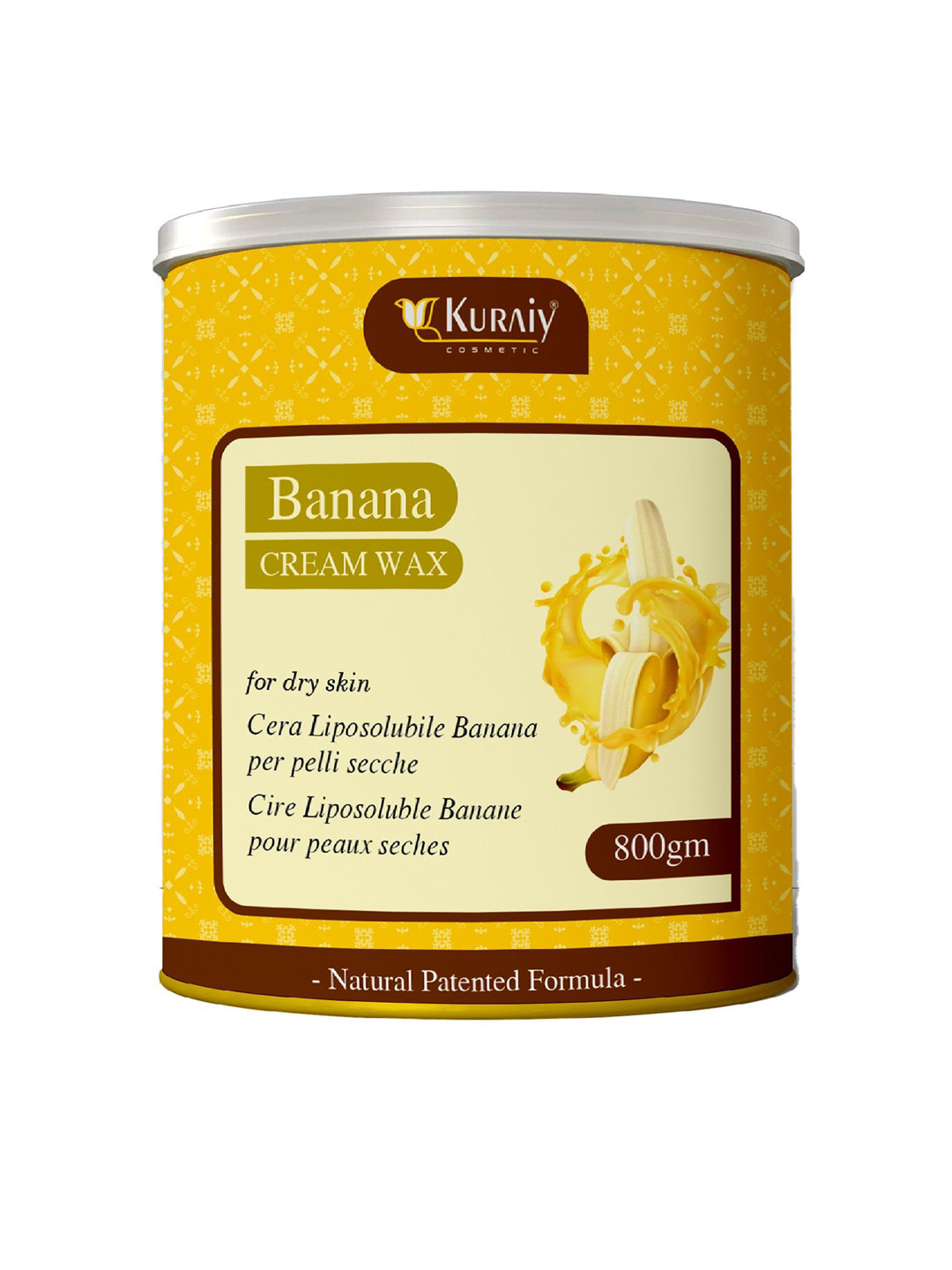 KURAIY Banana Cream Wax For Dry Skin - 800 g