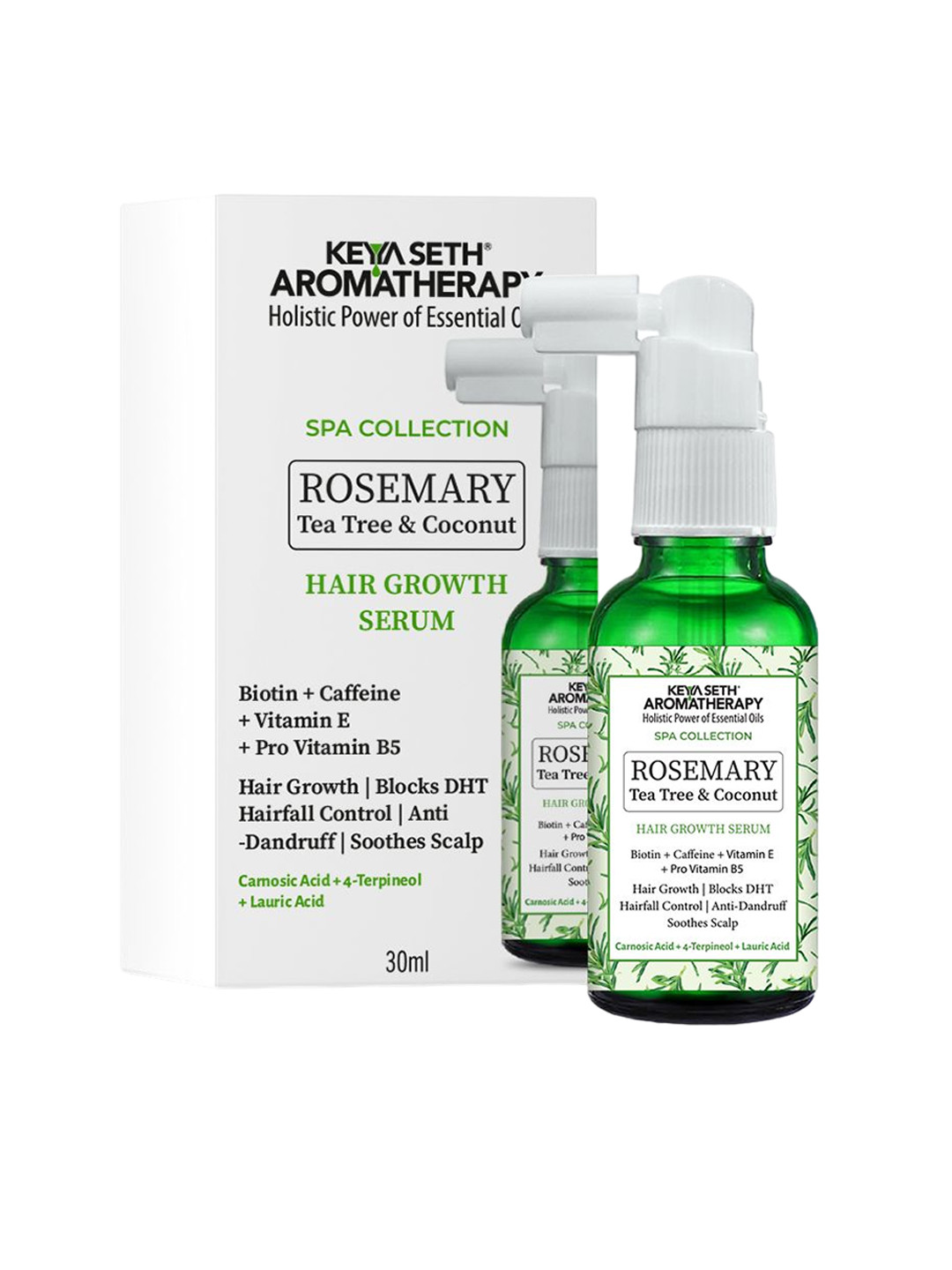 KEYA SETH AROMATHERAPY  Rosemary Tea Tree Coconut Hair Growth Serum- 30ml