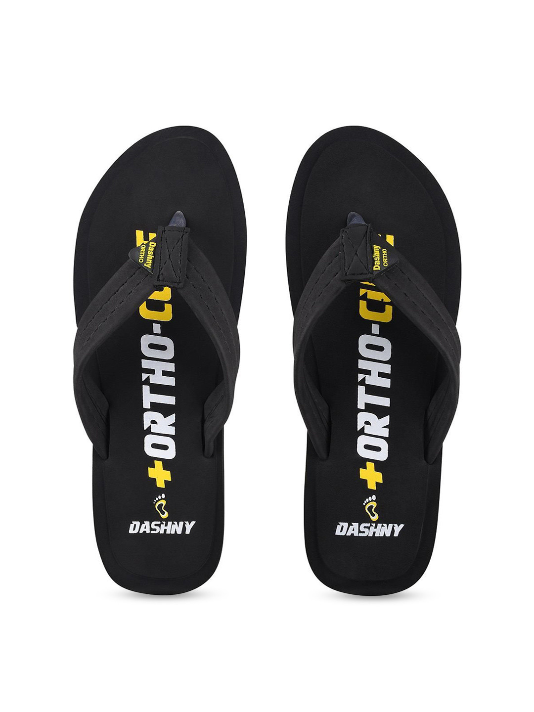 DASHNY Men Fabric Printed Thong Flip-Flops