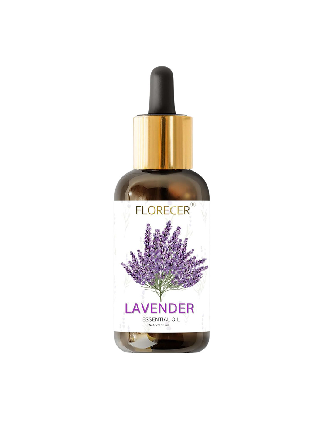 FLORECER Lavender Essentail Oil For Skin Hair Growth And Sleep- 15 ml