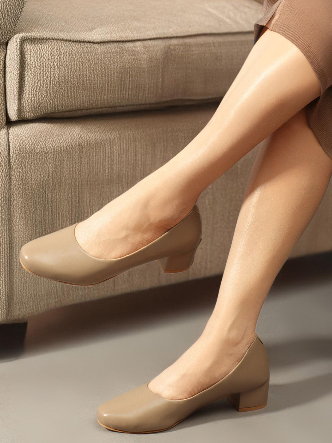 ICONICS Synthetic Block Heel Pumps