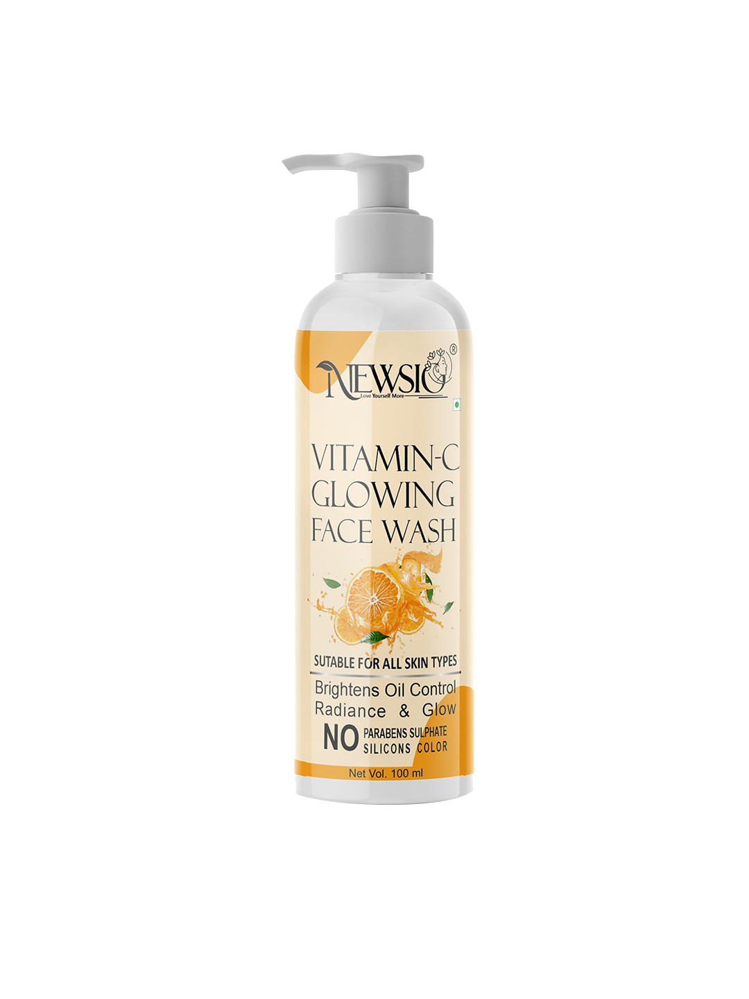 Newsio Vitamin C Glowing Face Wash-100 ml