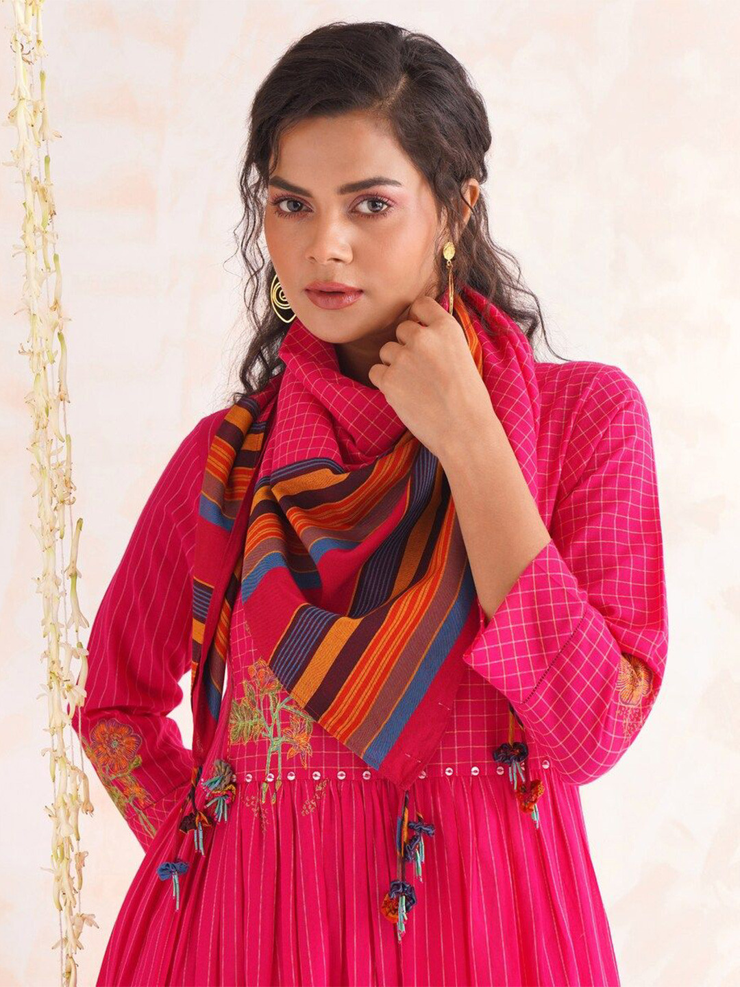 JAYPORE Printed Pure Cotton Scarves