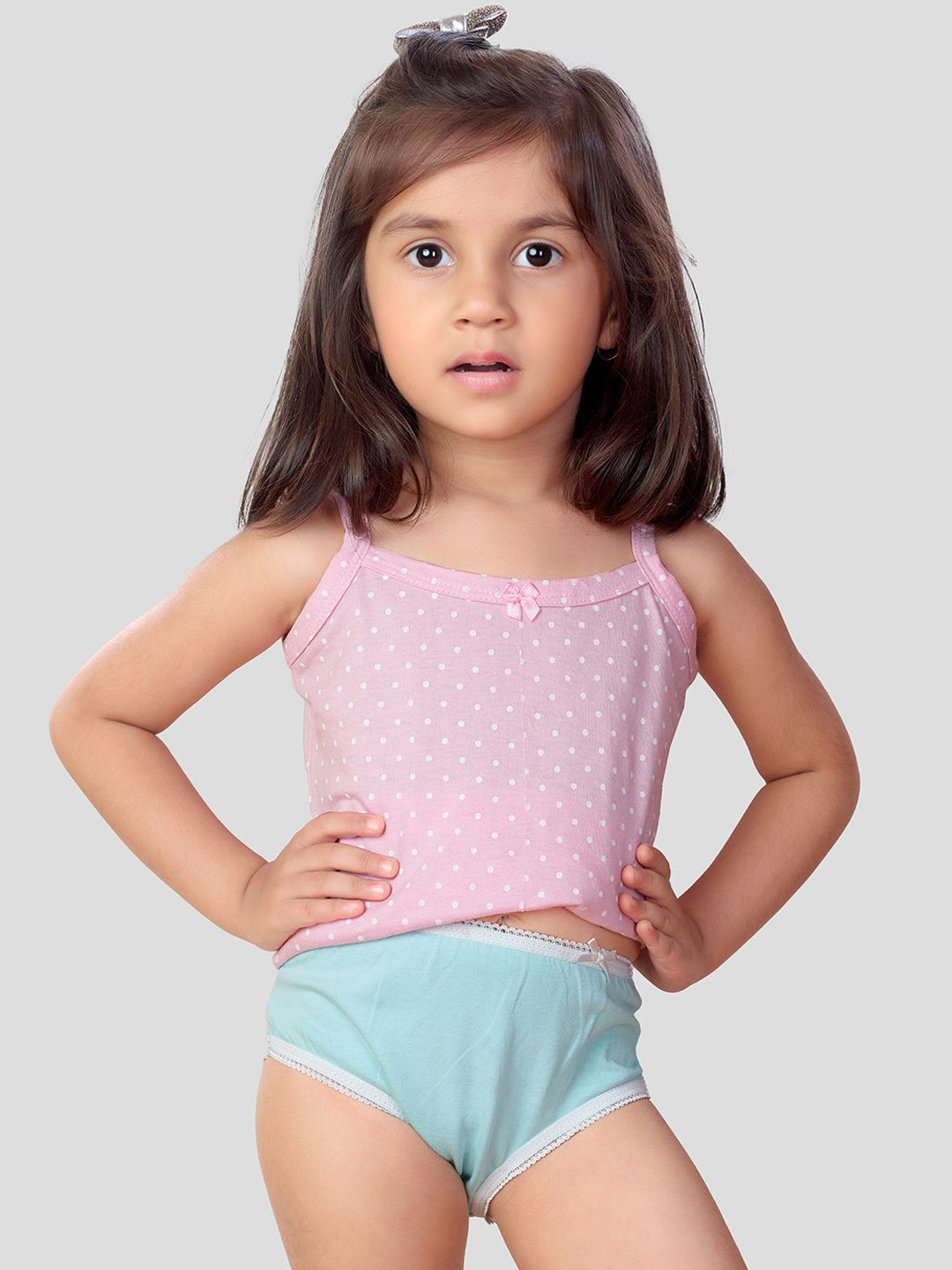 Inner Amour Girls Pack of 3 Printed Soft Cotton Hipster Briefs