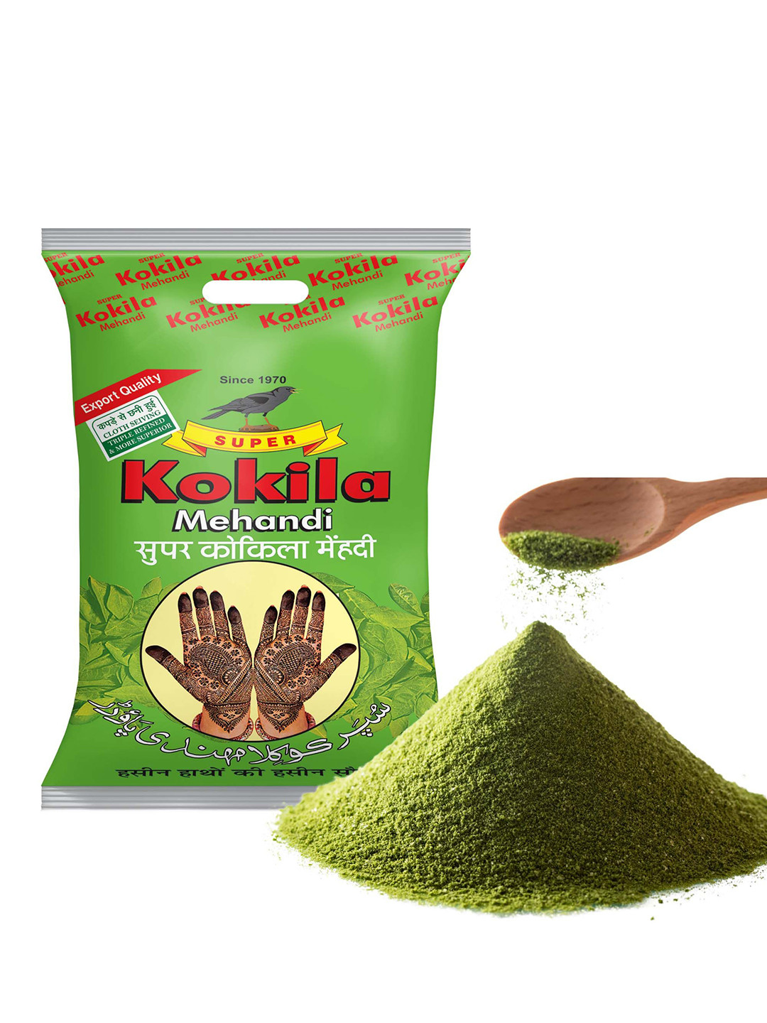 KOKILA 100% Organic Natural Conditioning Henna Powder - 225 g- Brown