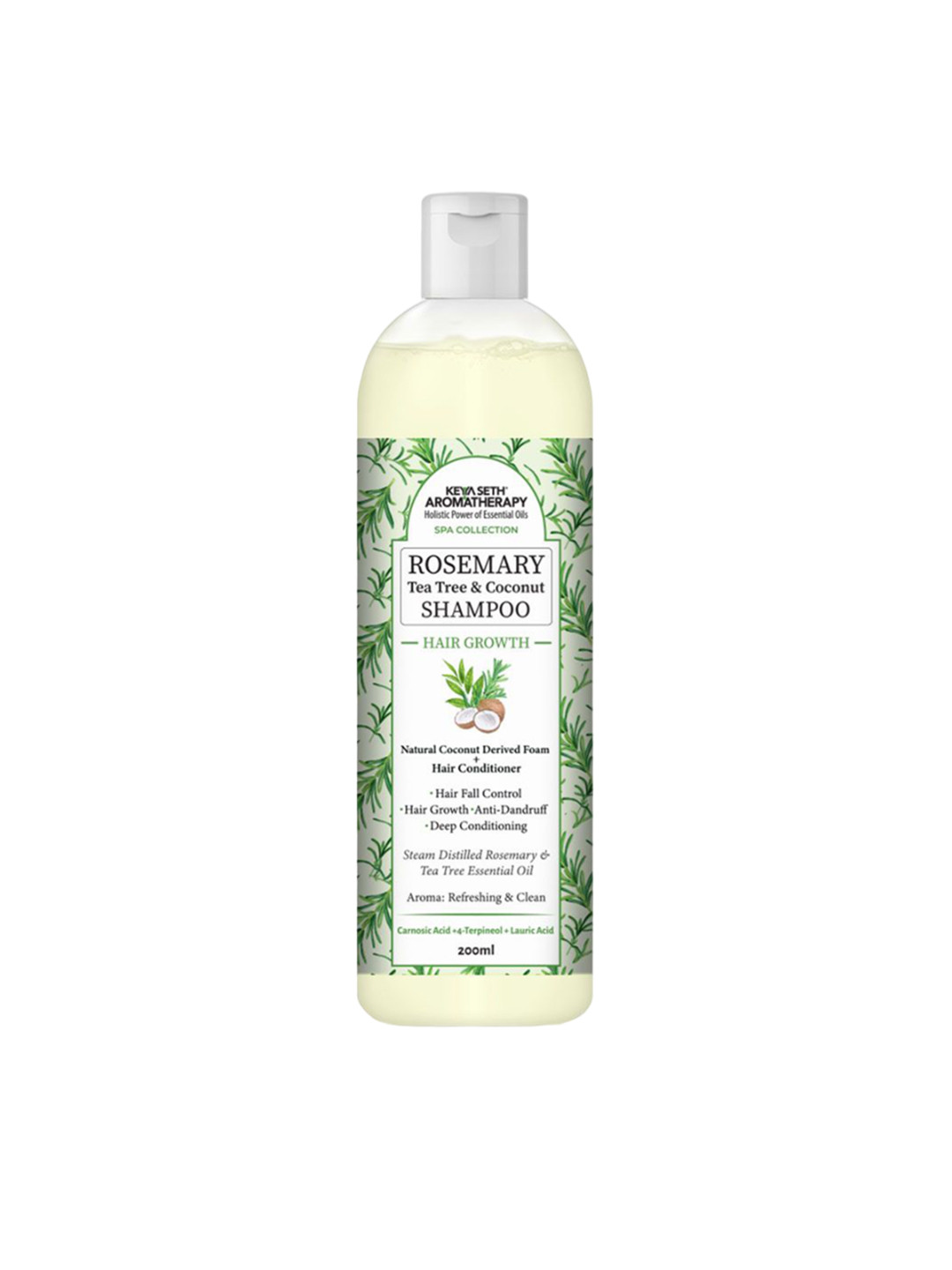KEYA SETH AROMATHERAPY  Rosemary Tea Tree Coconut Shampoo- 200 ml