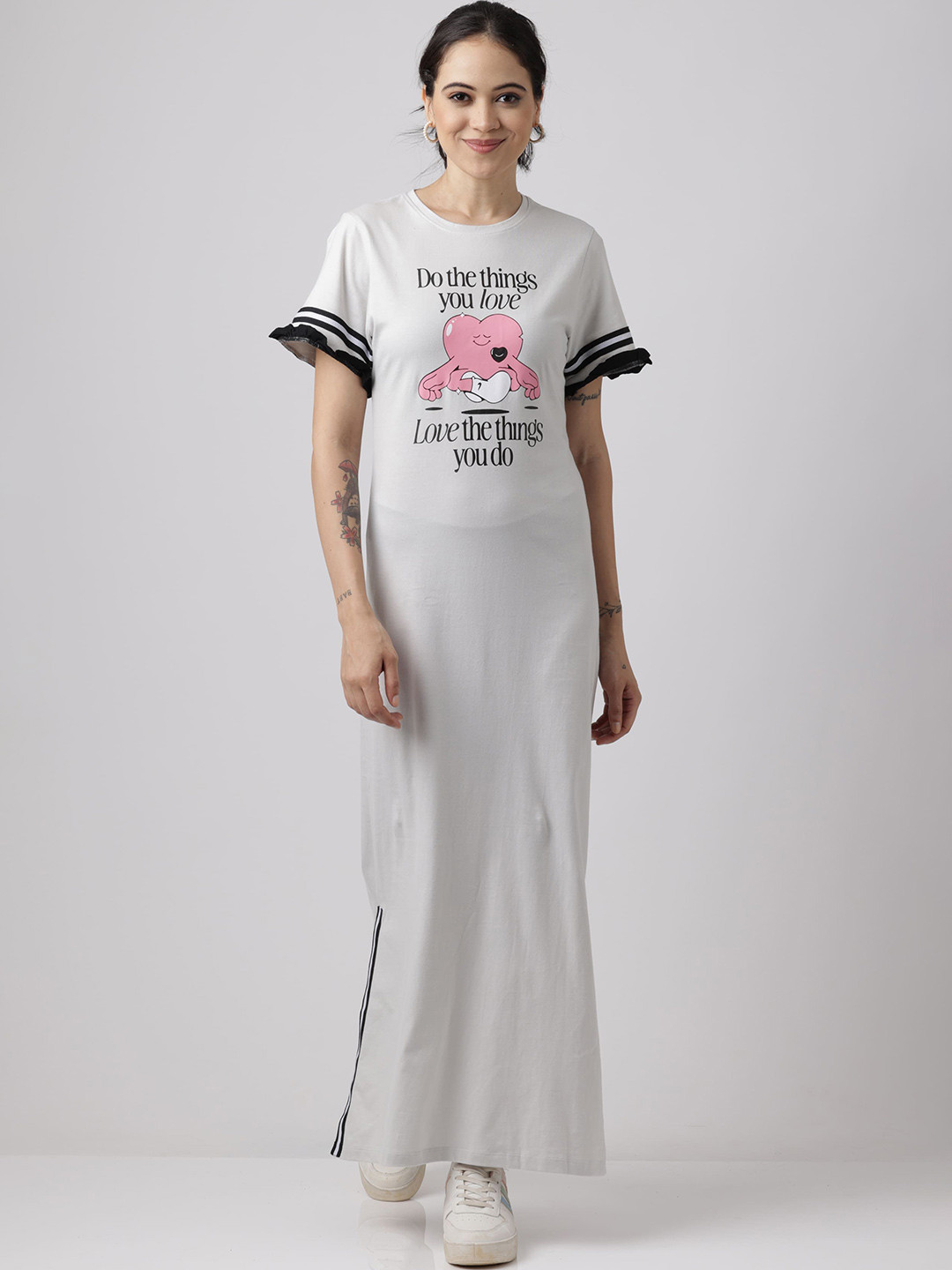 Slumber Jill Cotton Printed Maxi Dress