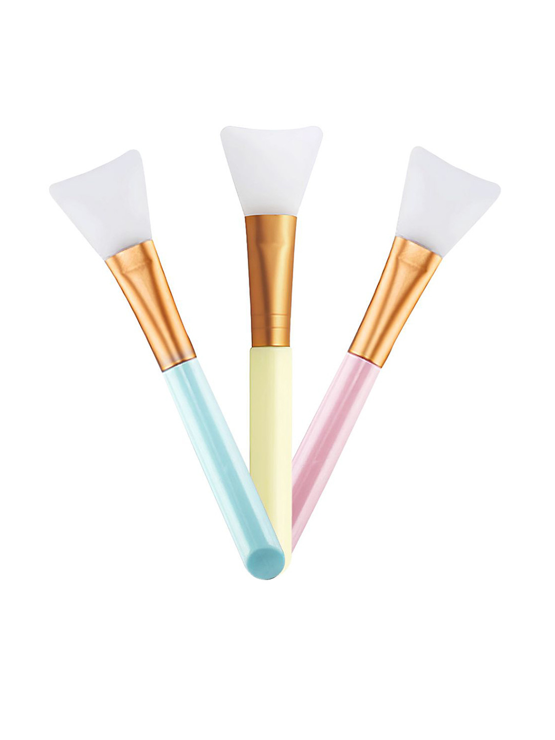 Gleva Set Of 3 Soft Silicone Face Mask Brushes