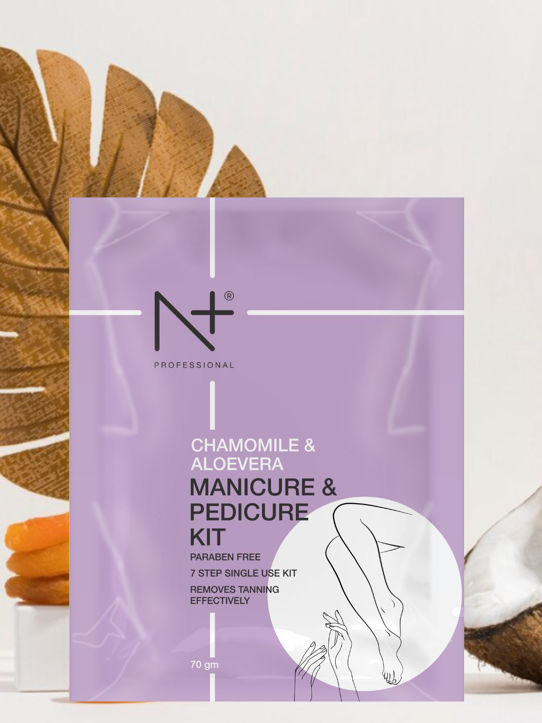 N Plus Professional 7 Steps Manicure & Pedicure Kit With Chamomile & Aloevera Extract-70g