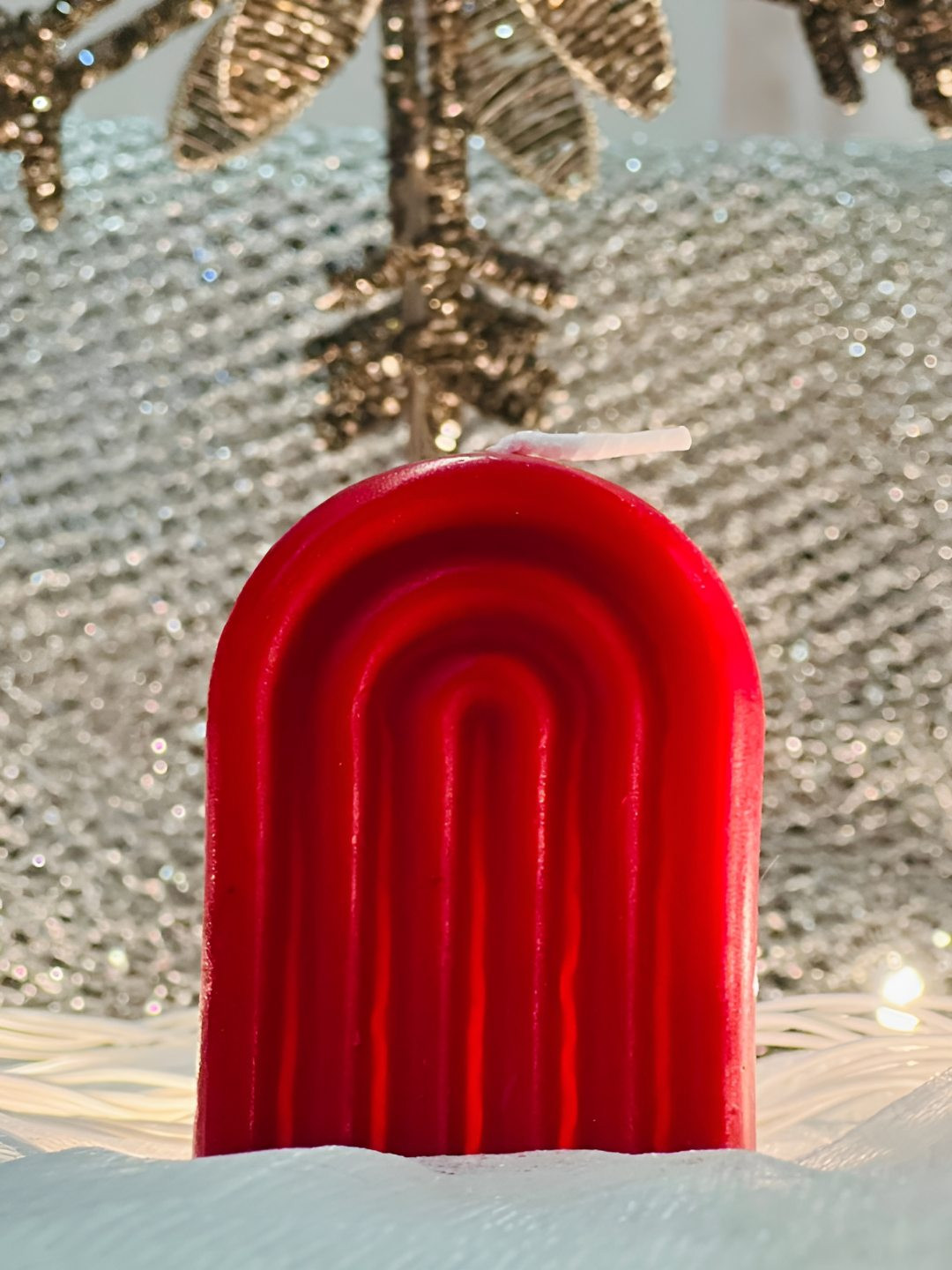 Timaya's Decor Medley of Curves 1 Wick Scented Solid Geometric Regular Pillar Candles