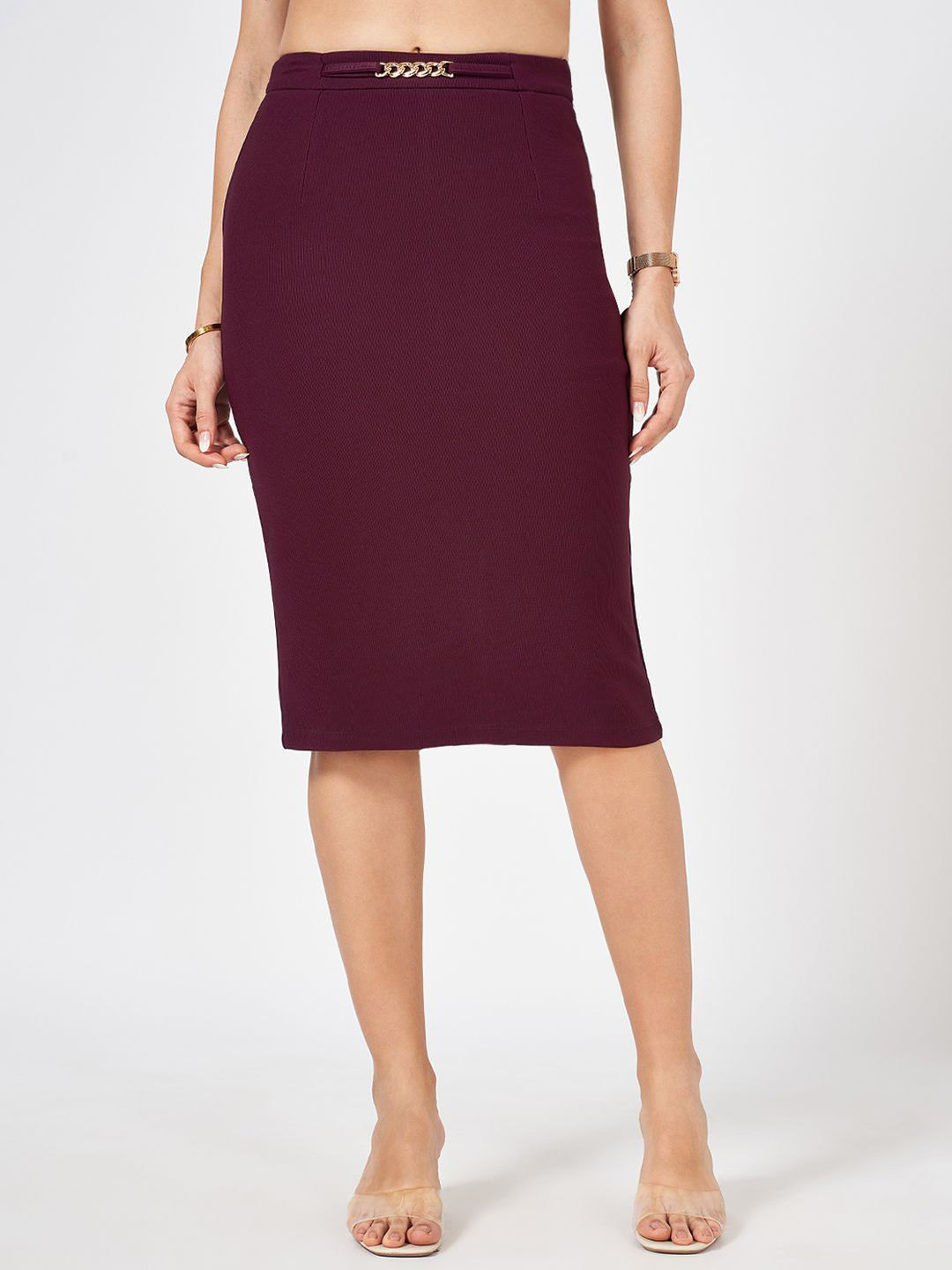 Annabelle by Pantaloons Pencil Knee Length Skirts