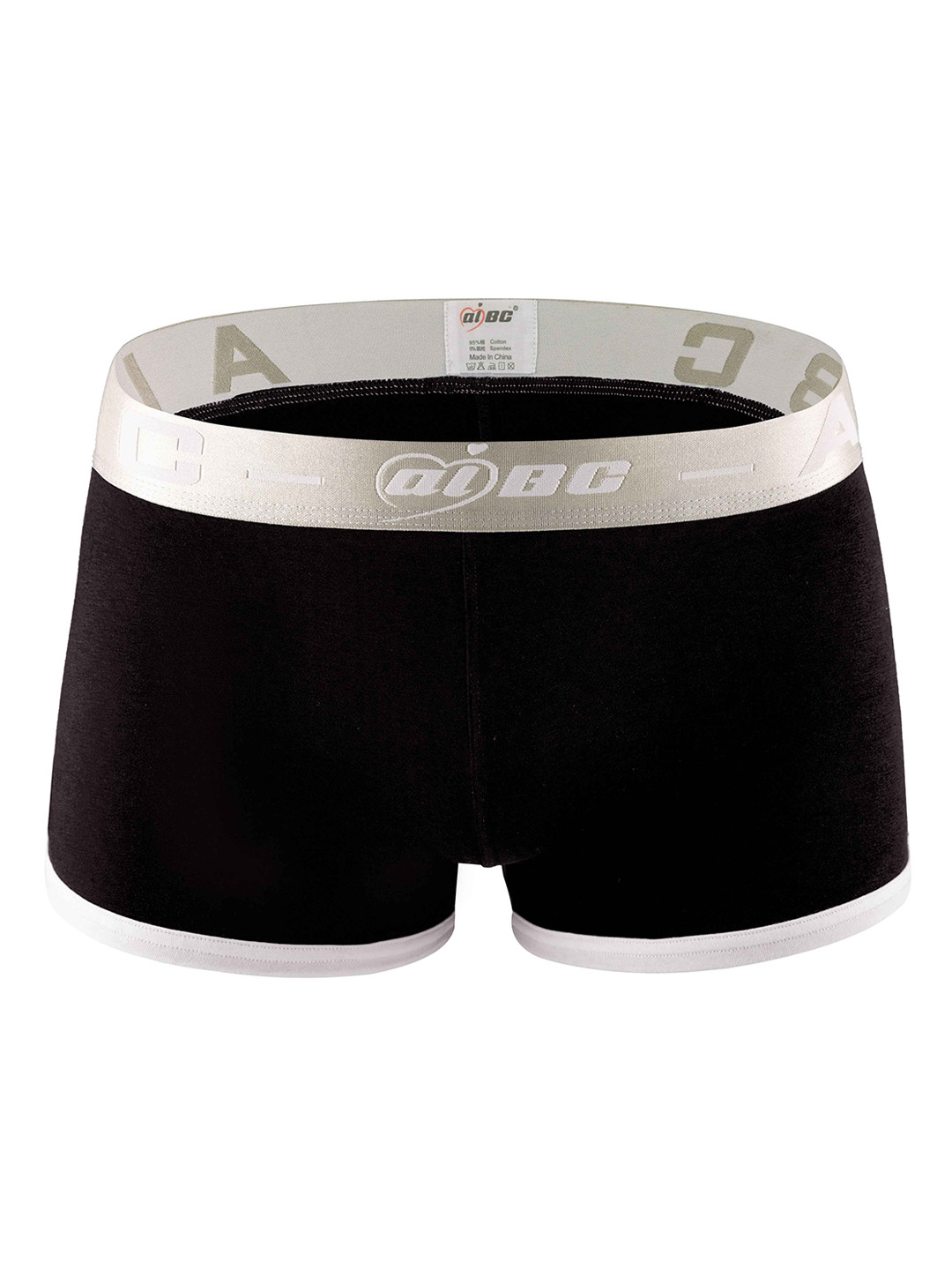 PANTEAZY Men Solid Mid Rise Breathability Trunk-KJ3WB-03-M-B-Black