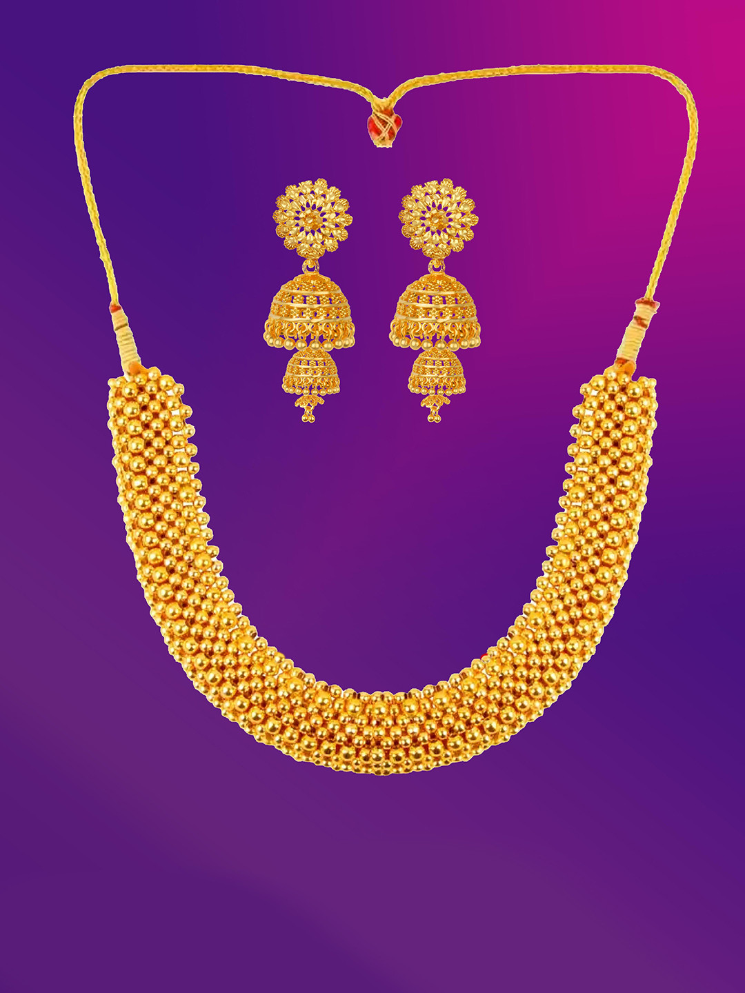 Lila Thushi Gold Plated choker Jewellery Set