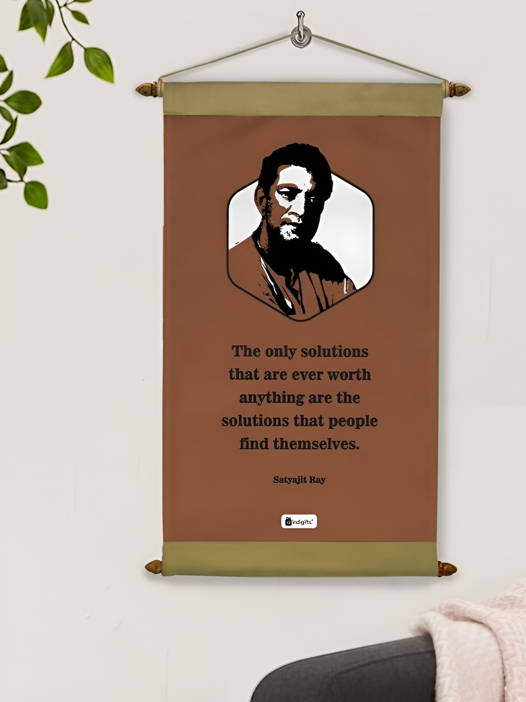 Indigifts Inspirational Quote Fabric Matte Hanging Hall Wall Hangings-17In