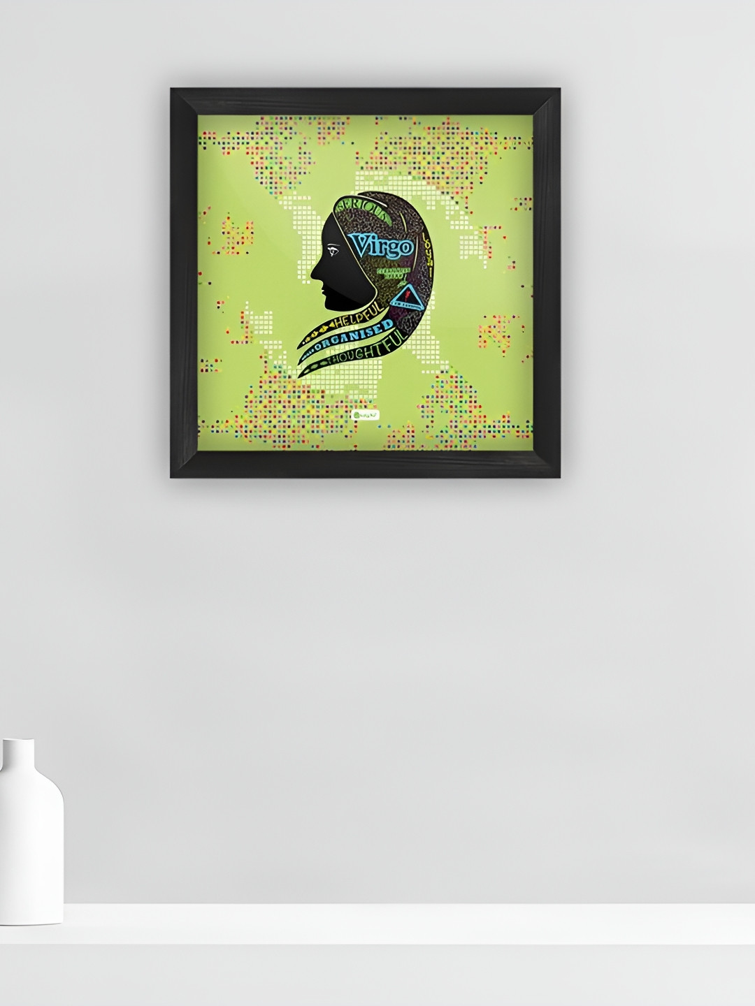 Indigifts Green & Black No Entry Signage Arey Ruk Ja Re Bande Printed Wall Art