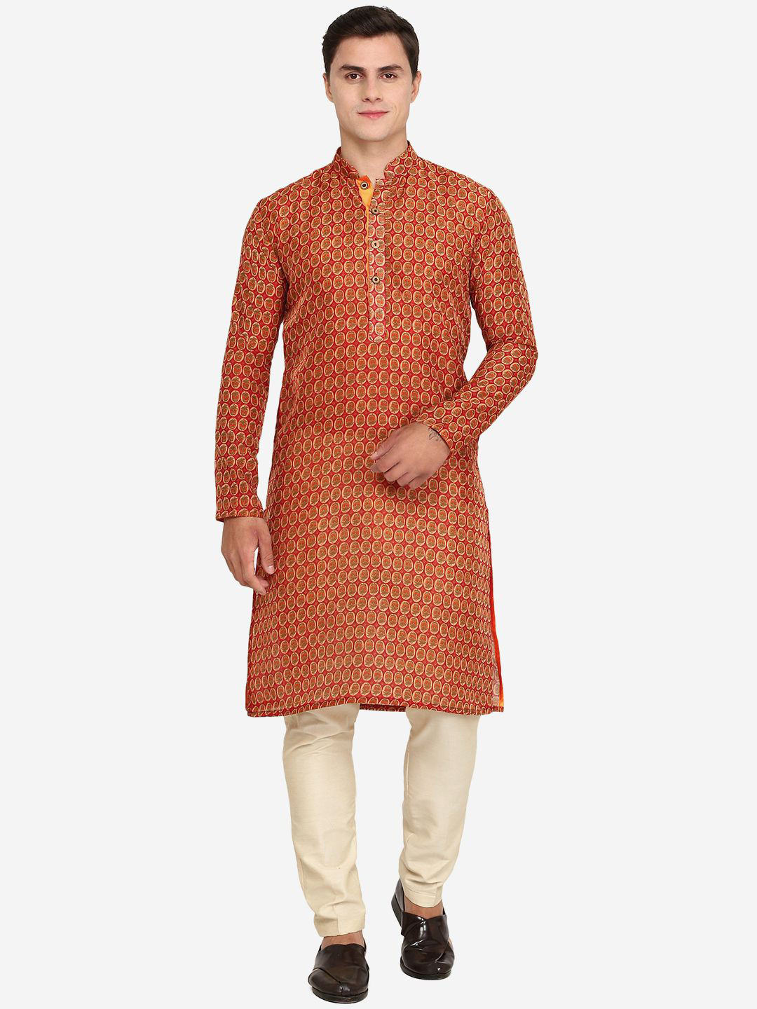 THE KURTA COMPANY Men Ethnic Motifs Thread Work Kurta