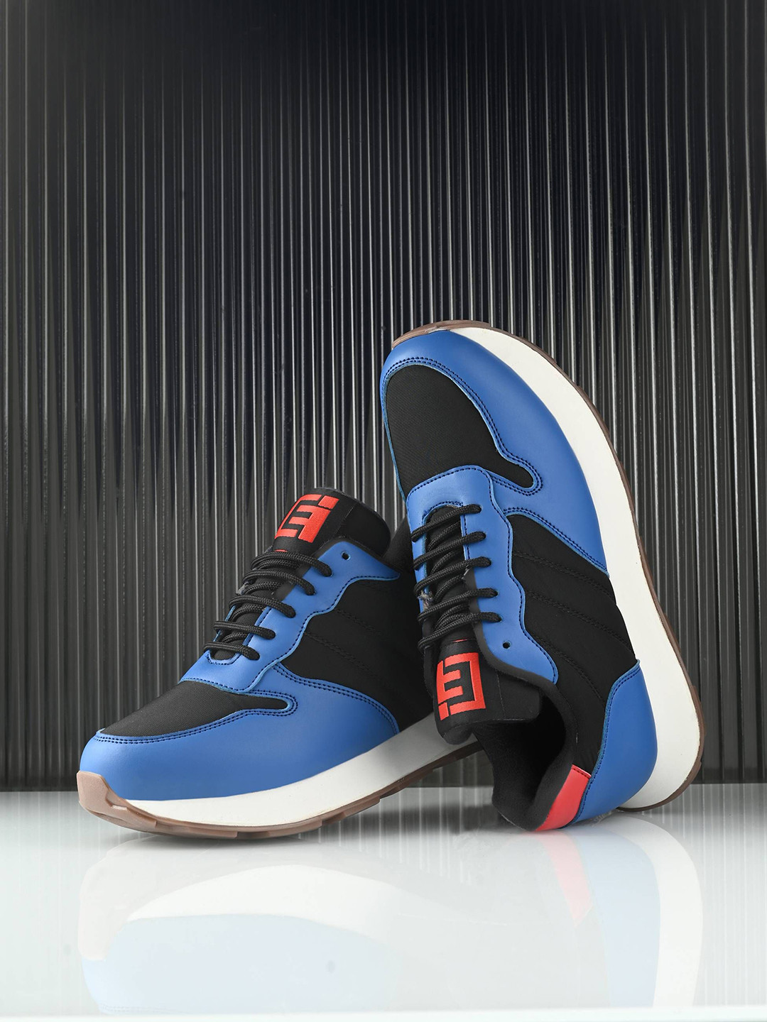 Eego Italy Men Colourblocked Lace-Ups Retro Chunky Sneakers