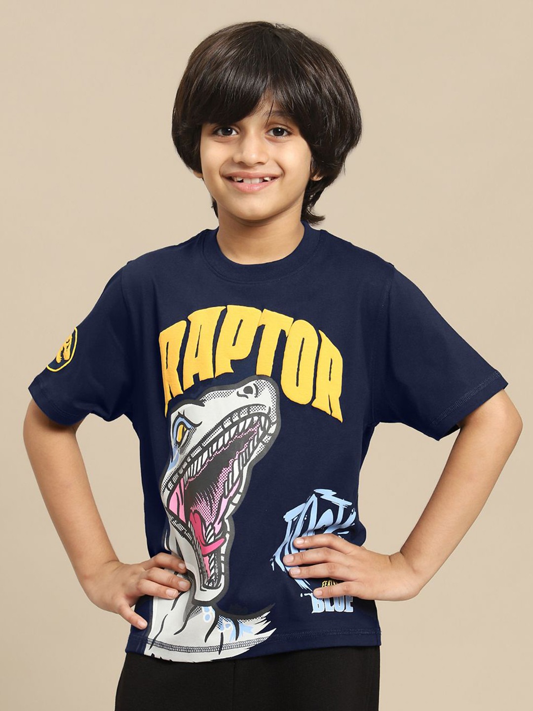 Kids Ville Boys Jurassic World Graphic Printed Pure Cotton T-Shirt