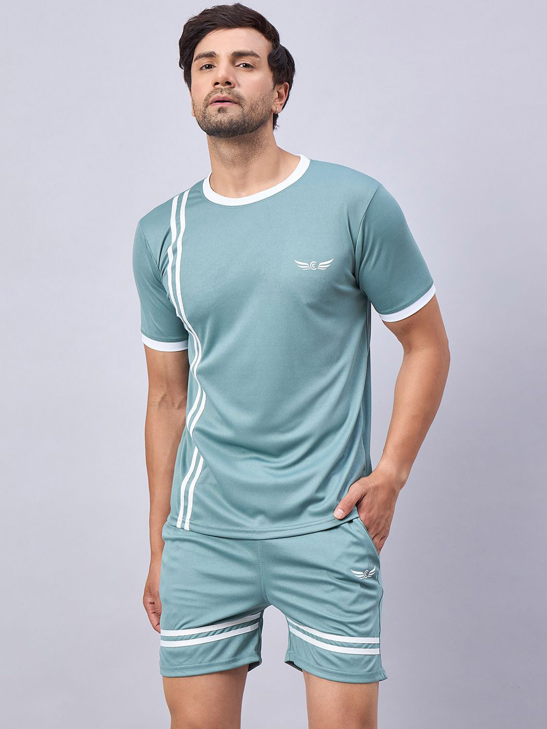 CHROME & CORAL Men Mid-Rise Tracksuits