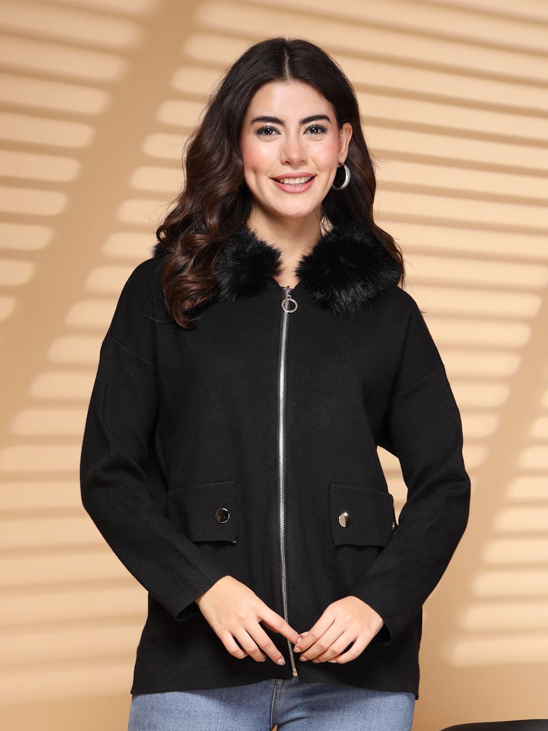 Mafadeny Zipper Coats