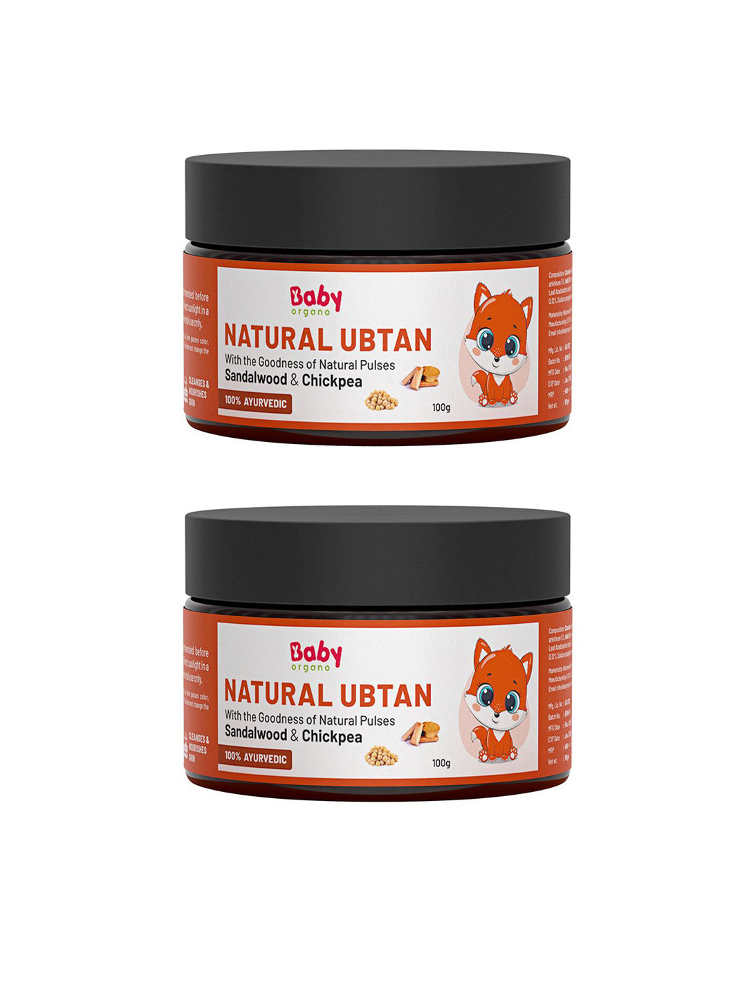 BABYORGANO Pack Of 2 Ayurvedic Natural Ubtan Powder 200g