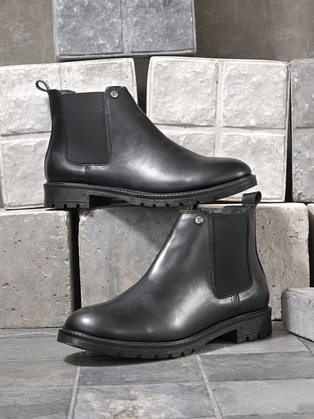 El Paso Men Casual Chelsea Boots