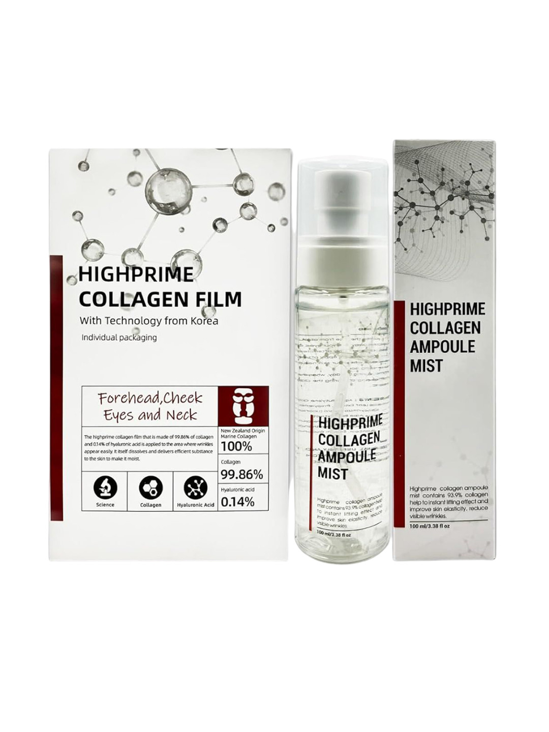 ENLIWISH Set Of 3 Collagen Melting Patches-16 Pcs With Collagen Mist- 100ml