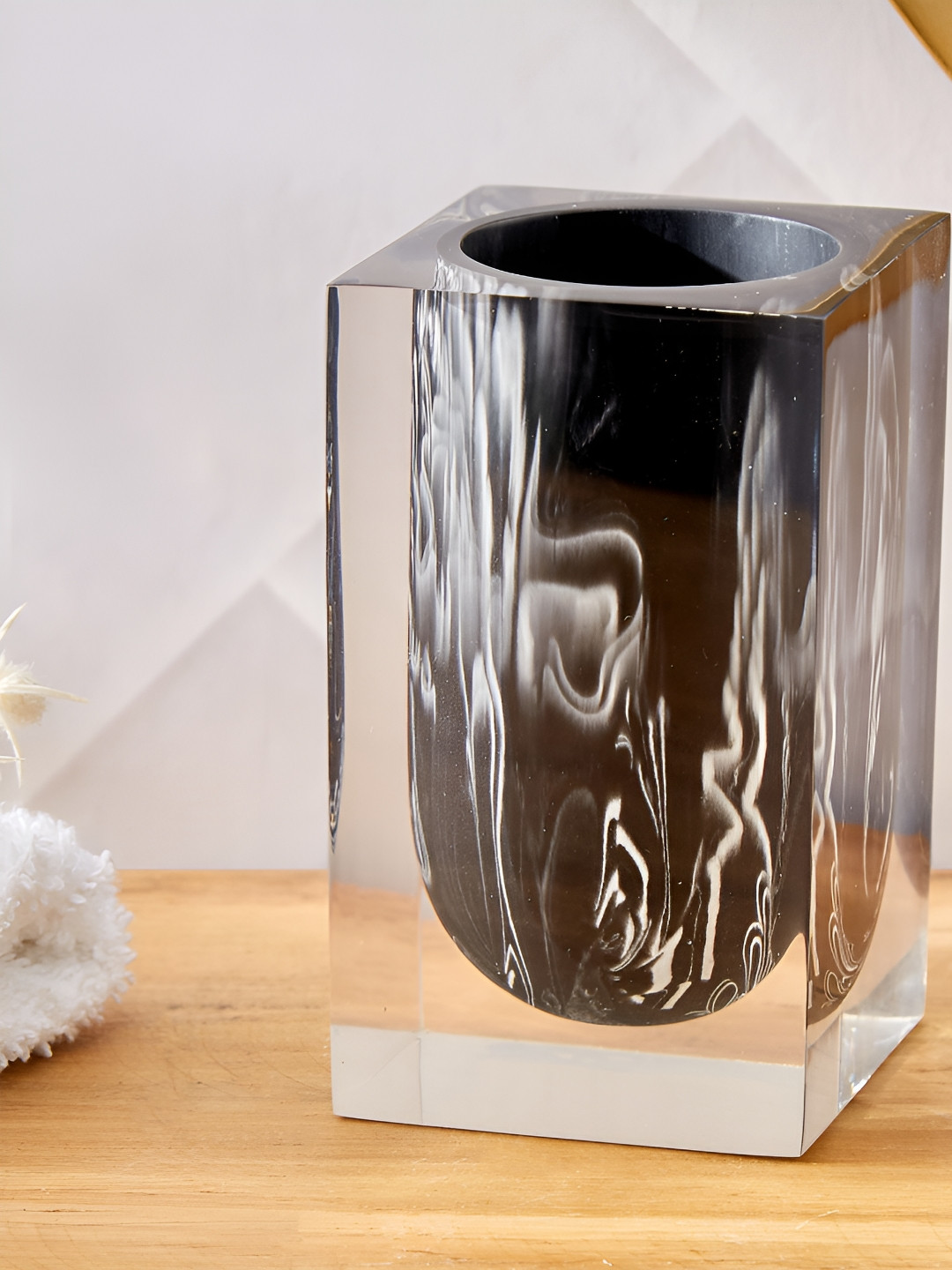 Home Centre Black Abstract Printed Tumbler