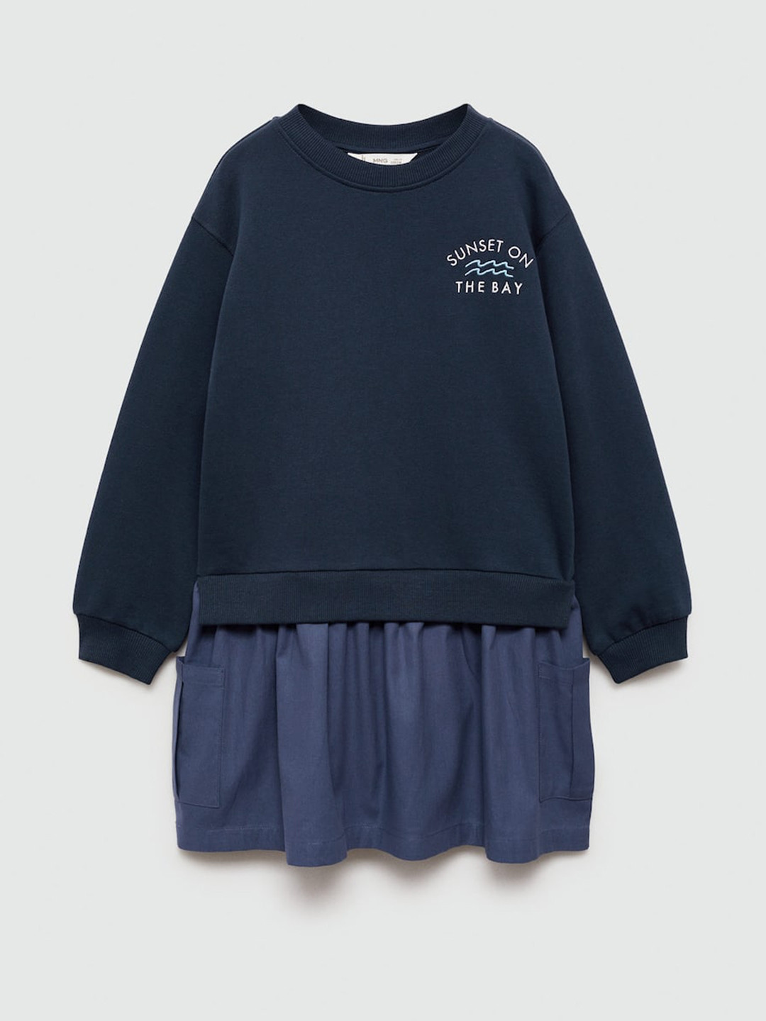 Mango Kids Girls Cotton Jumper Dress