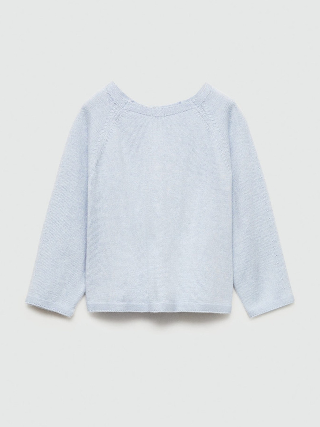 Mango Kids Infant Unisex Fine Knit Solid Cardigan