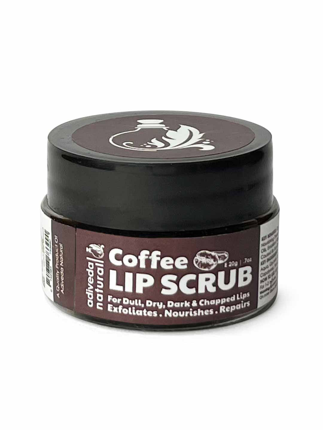Adiveda Natural Coffee Lip Scrub - 20 g - Brown