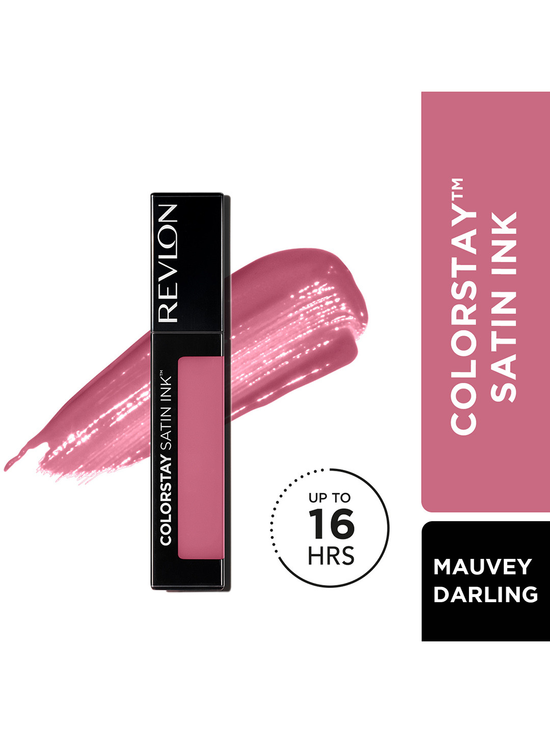 Revlon Colorstay Satin Ink Liquid Lipstick with Vitamin E 5 ml - Mauvey Darling 008
