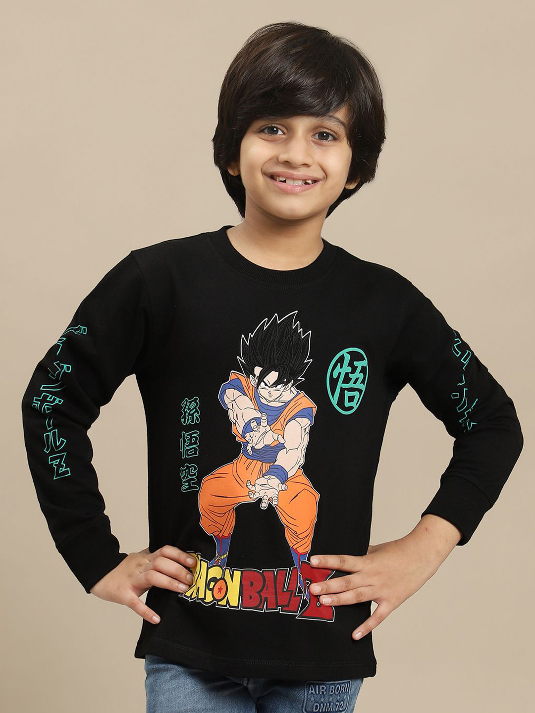 Kids Ville Boys Dragon Ball Z Graphic Anime Printed Tshirt