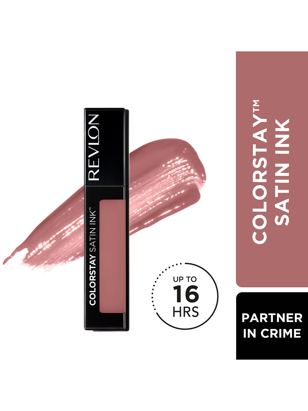 Revlon Colorstay Satin Ink Liquid Lip Color with Vitamin E 5ml - Partner In Crime 007