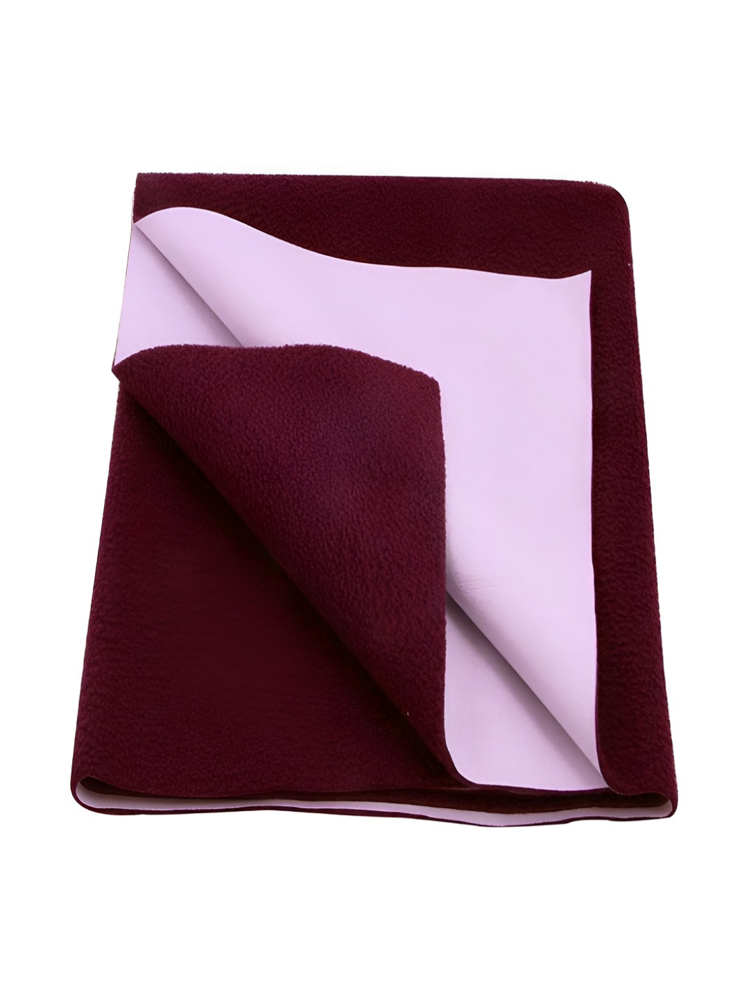 tundwal's Maroon Instadry Anti-Piling Waterproof Dry Sheet Bed Protector