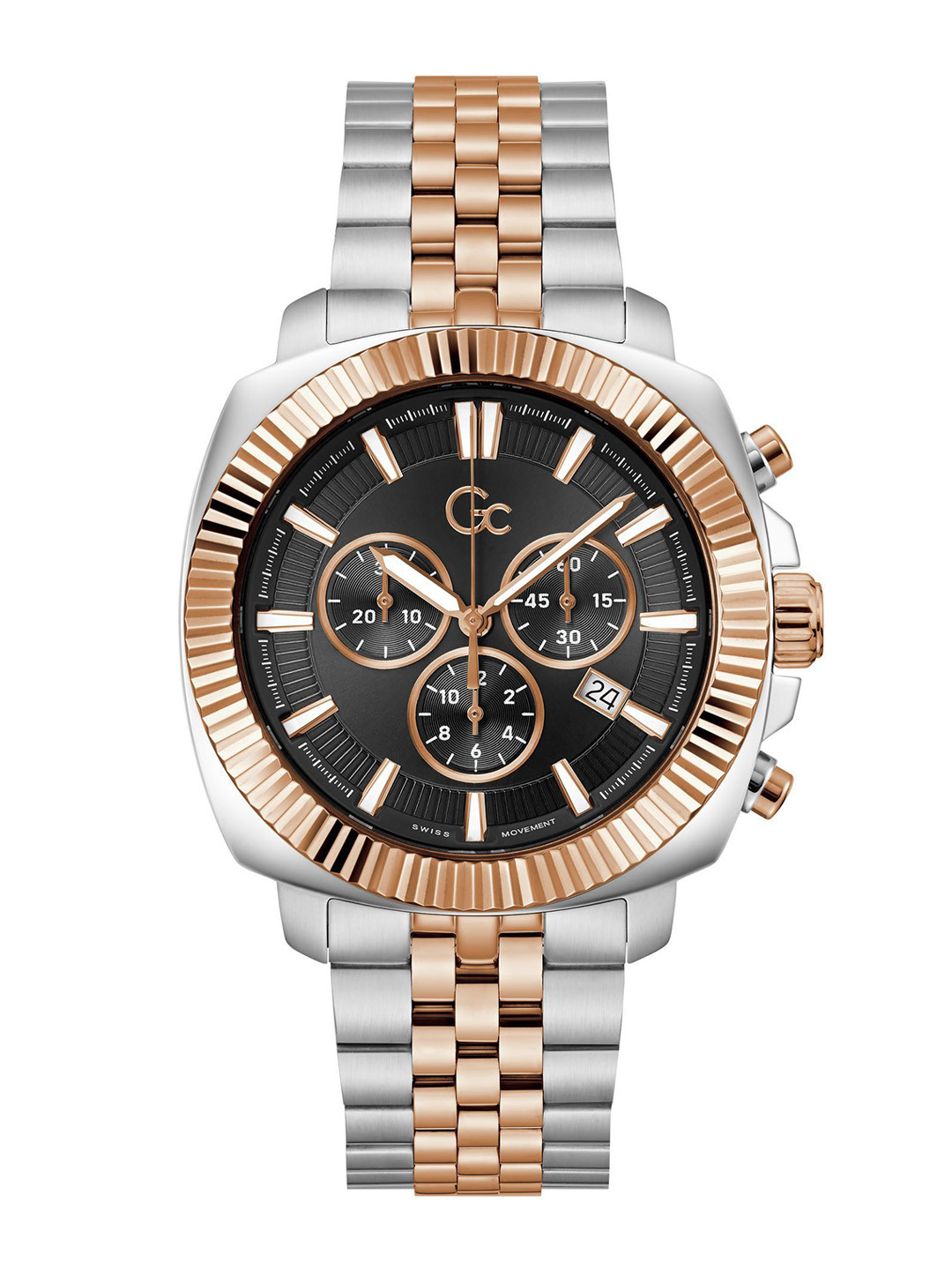 GC GUESS COLLECTION Flair Coussin Black Dial Men Quartz Analog Watch - Z46001G2MF