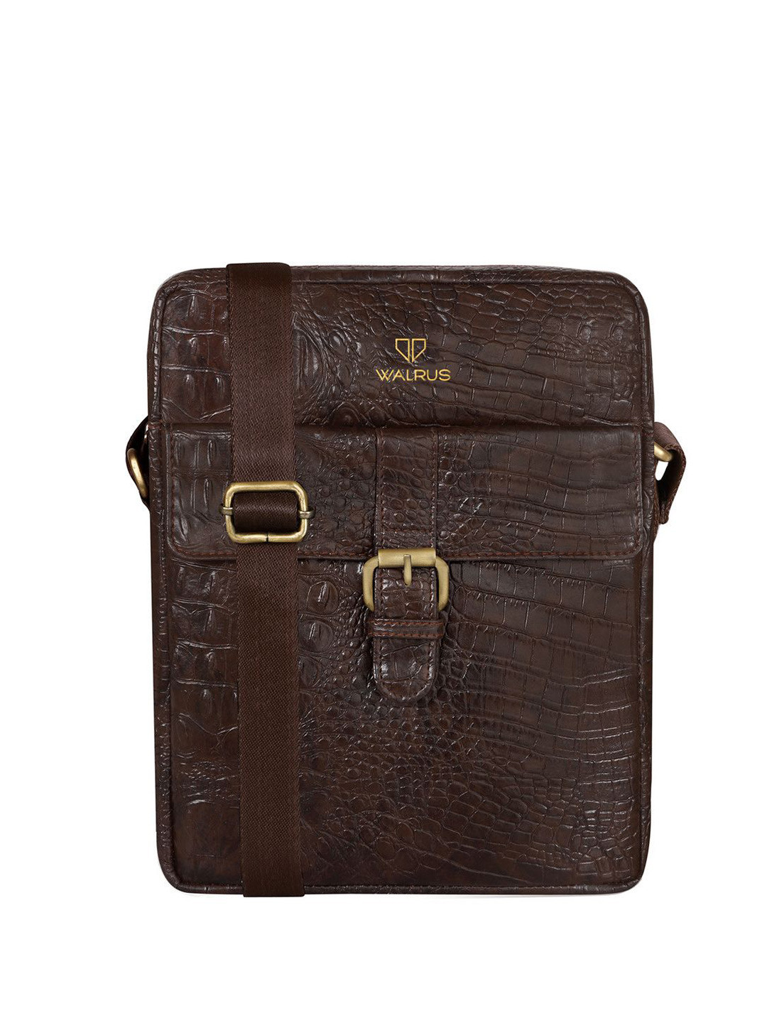 Walrus Unisex Textured Messenger Bag