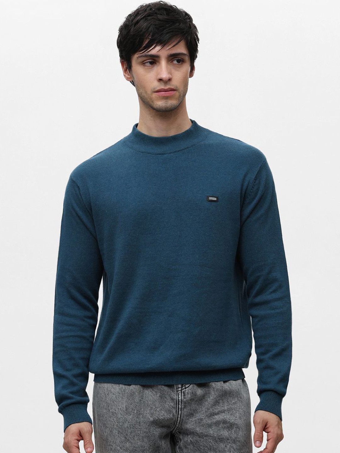 Klub Fox Men High Neck Long Sleeves Pullover