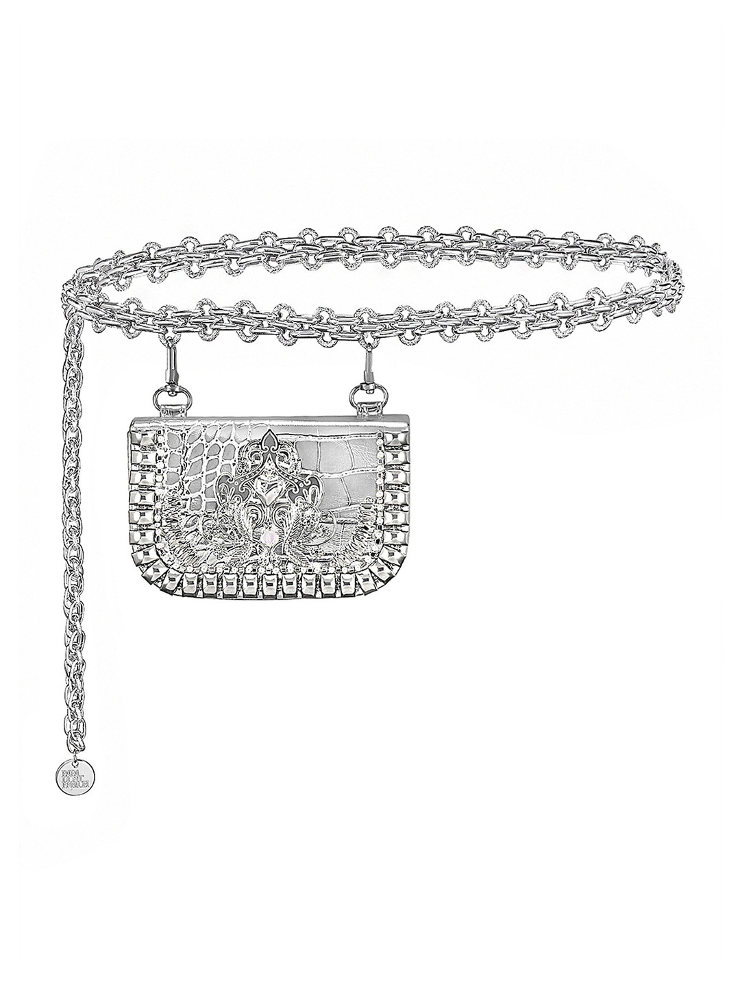 Papa Don't Preach Ethnic Motifs Printed Leather Structured Sling Bag with Cut Work