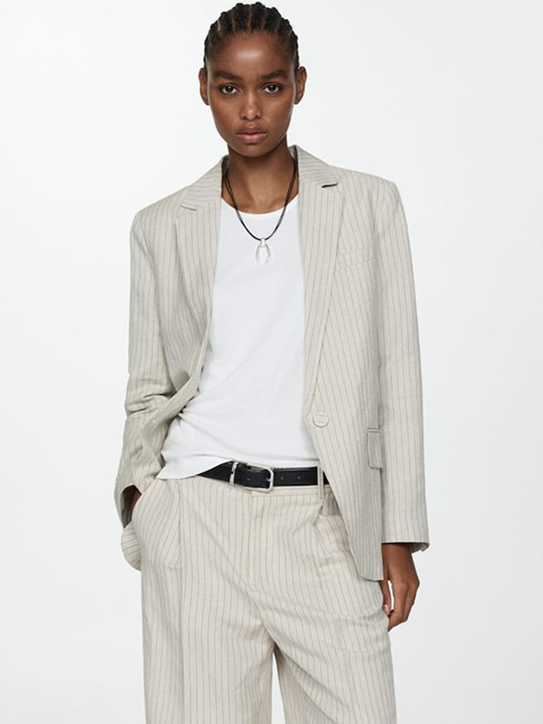 MANGO Ribbed Tank Top